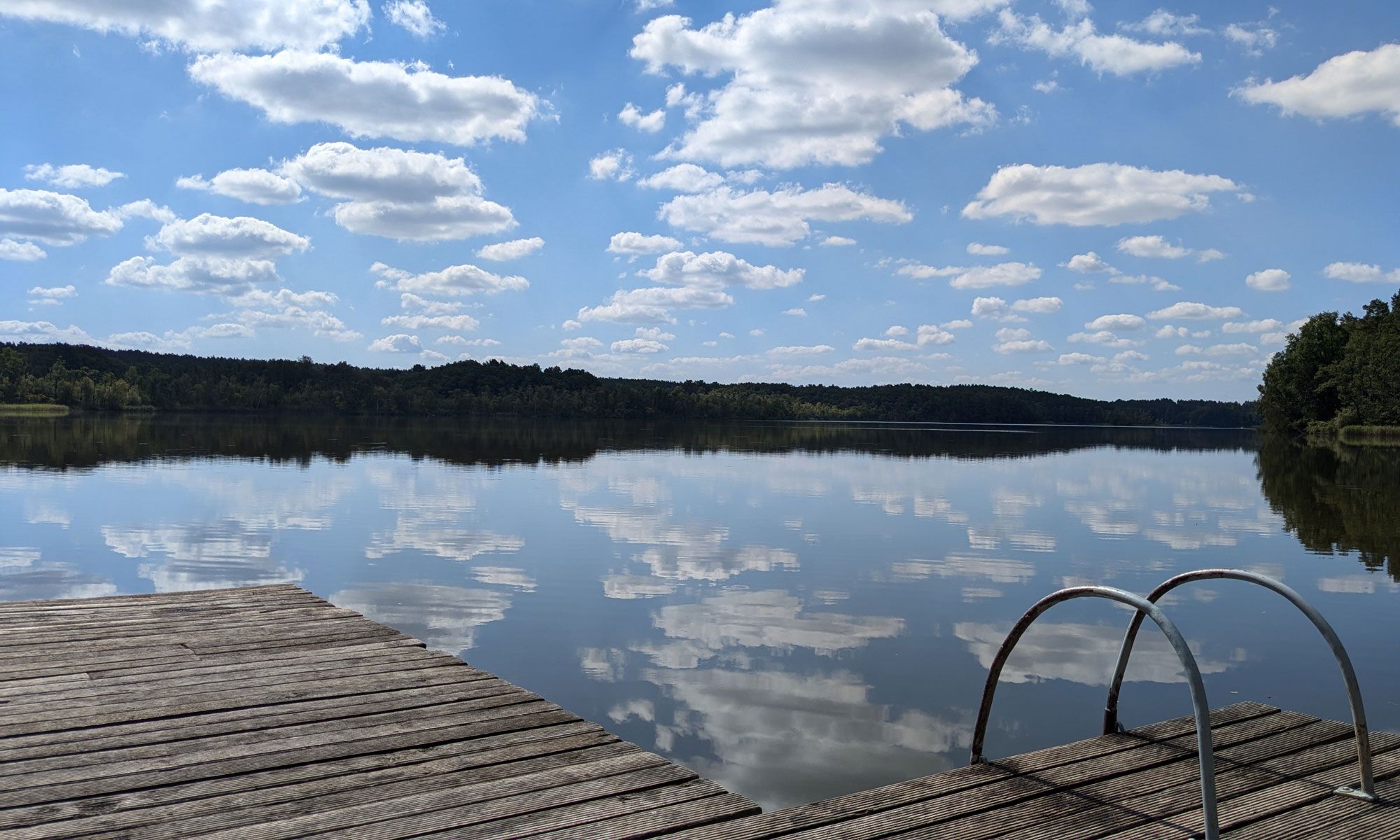 Blick vom Steg auf den Großen Baalsee, Foto: Dorothee Dickmann