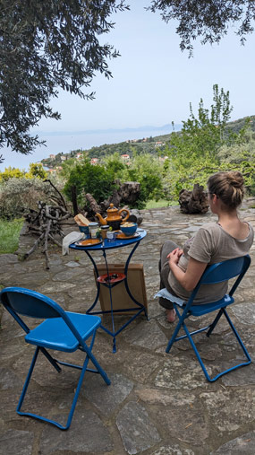 Blick auf der Bucht von Volos